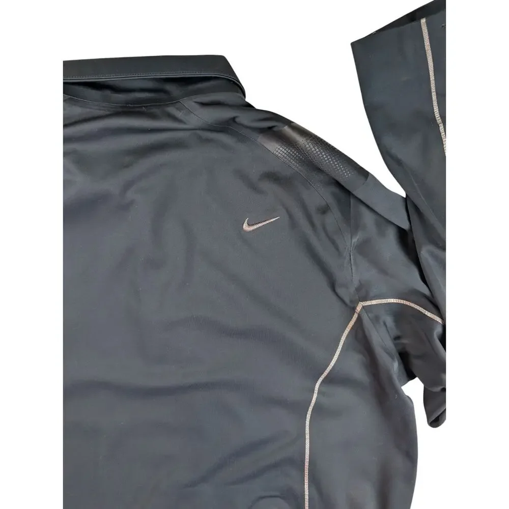 Nike Golf Storm-Fit 20 Jacket Mens Size S Small Black Waterproof Half Zip Logo